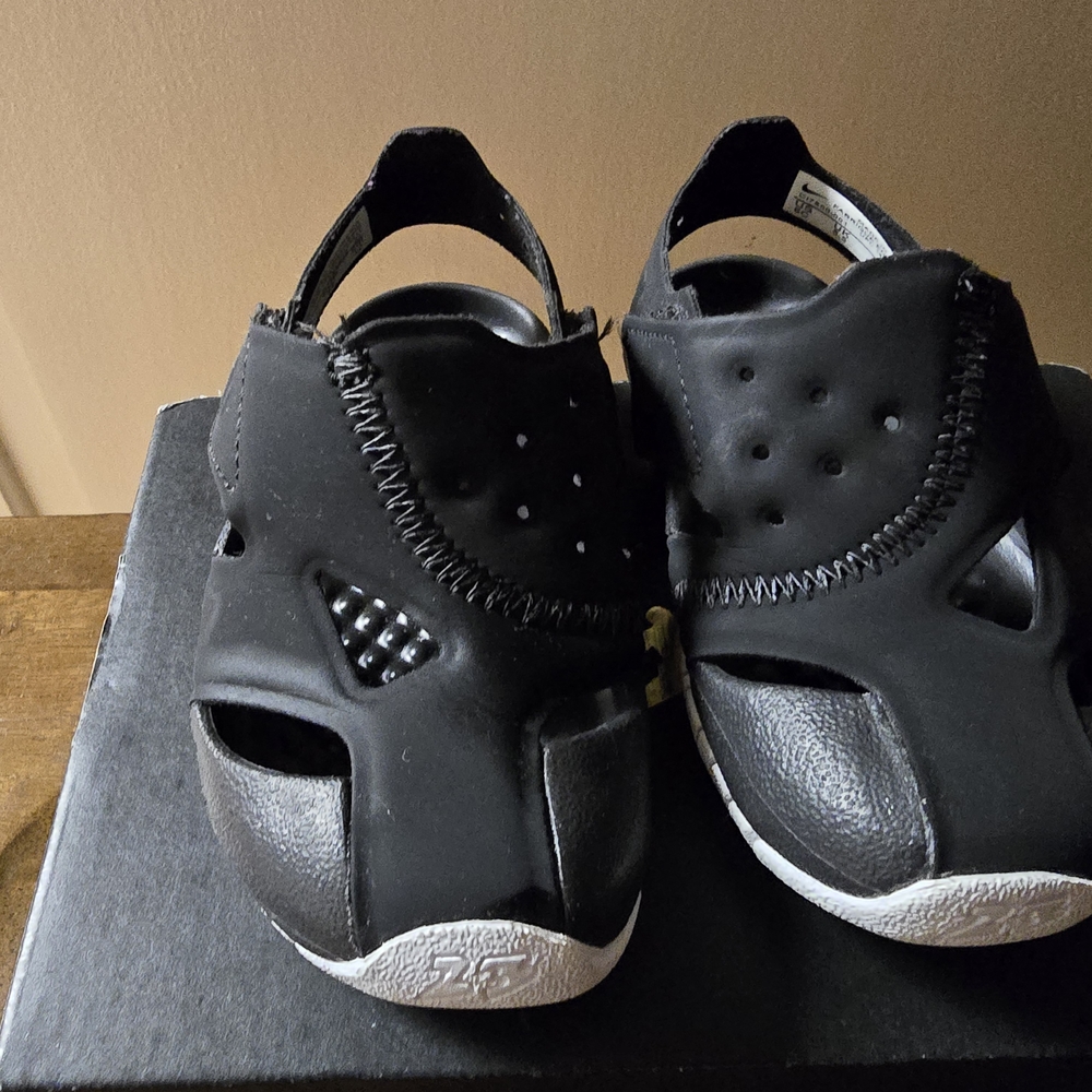 Jordan  Black and White Sneakers with Modern Design